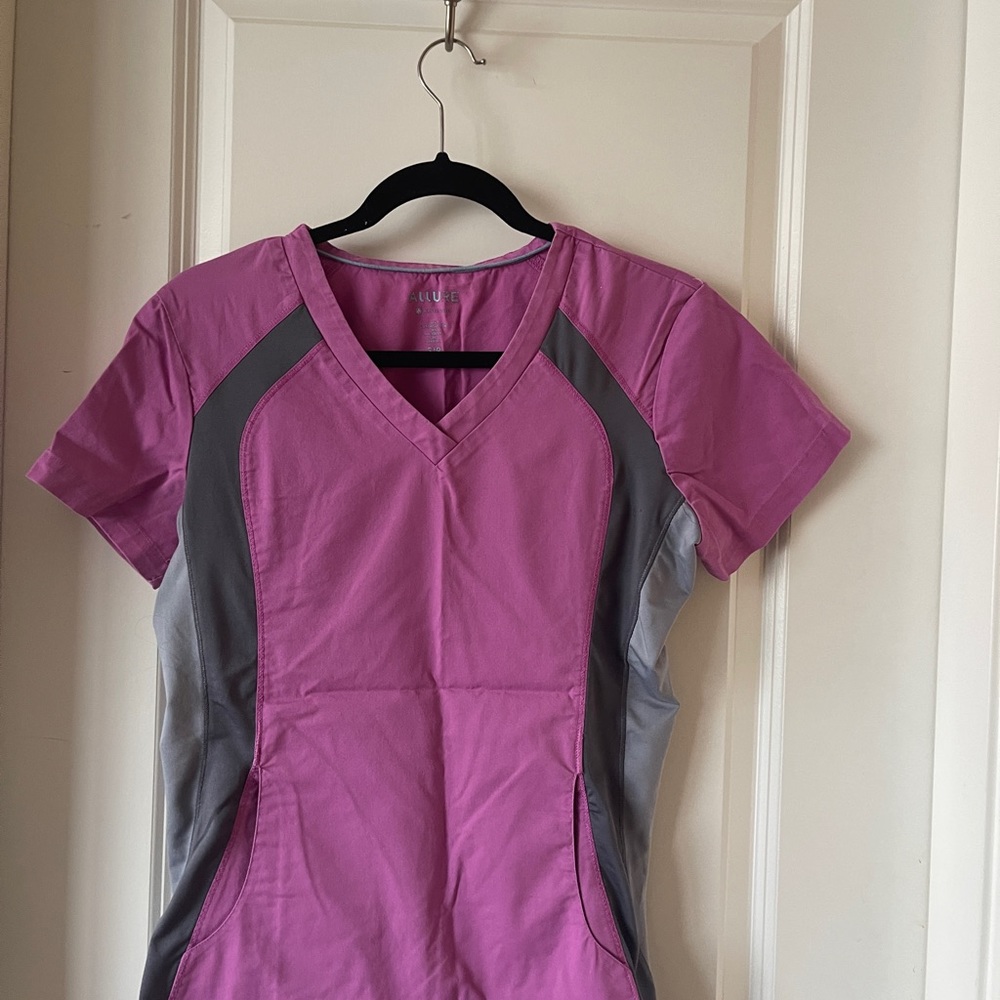 Pink scrub top